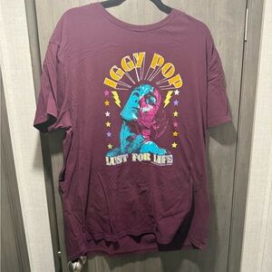 Purple Iggy Pop Graphic Tee